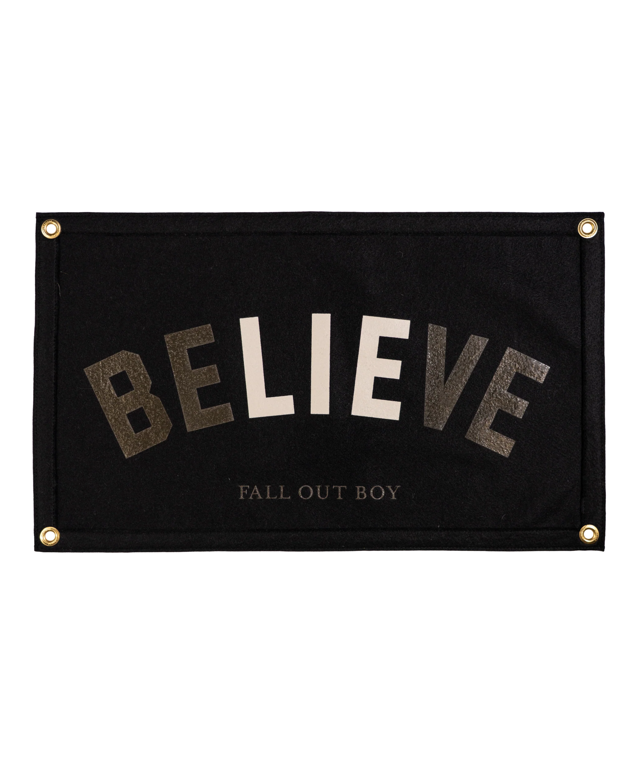 The Best Part of Believe Is The Lie Camp Flag • Fall Out Boy x Oxford Pennant