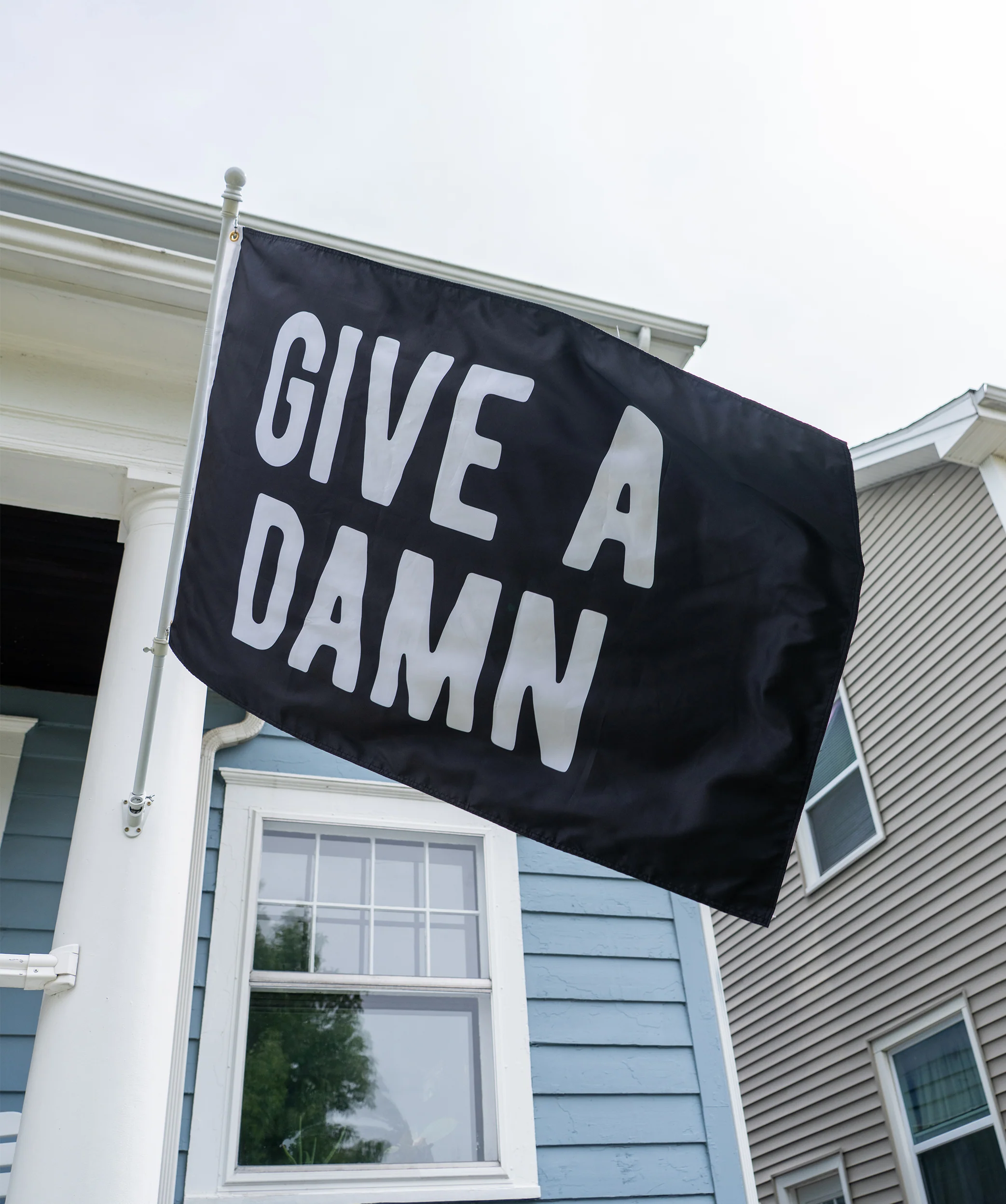 Give A Damn Outdoor Flag - Image 3