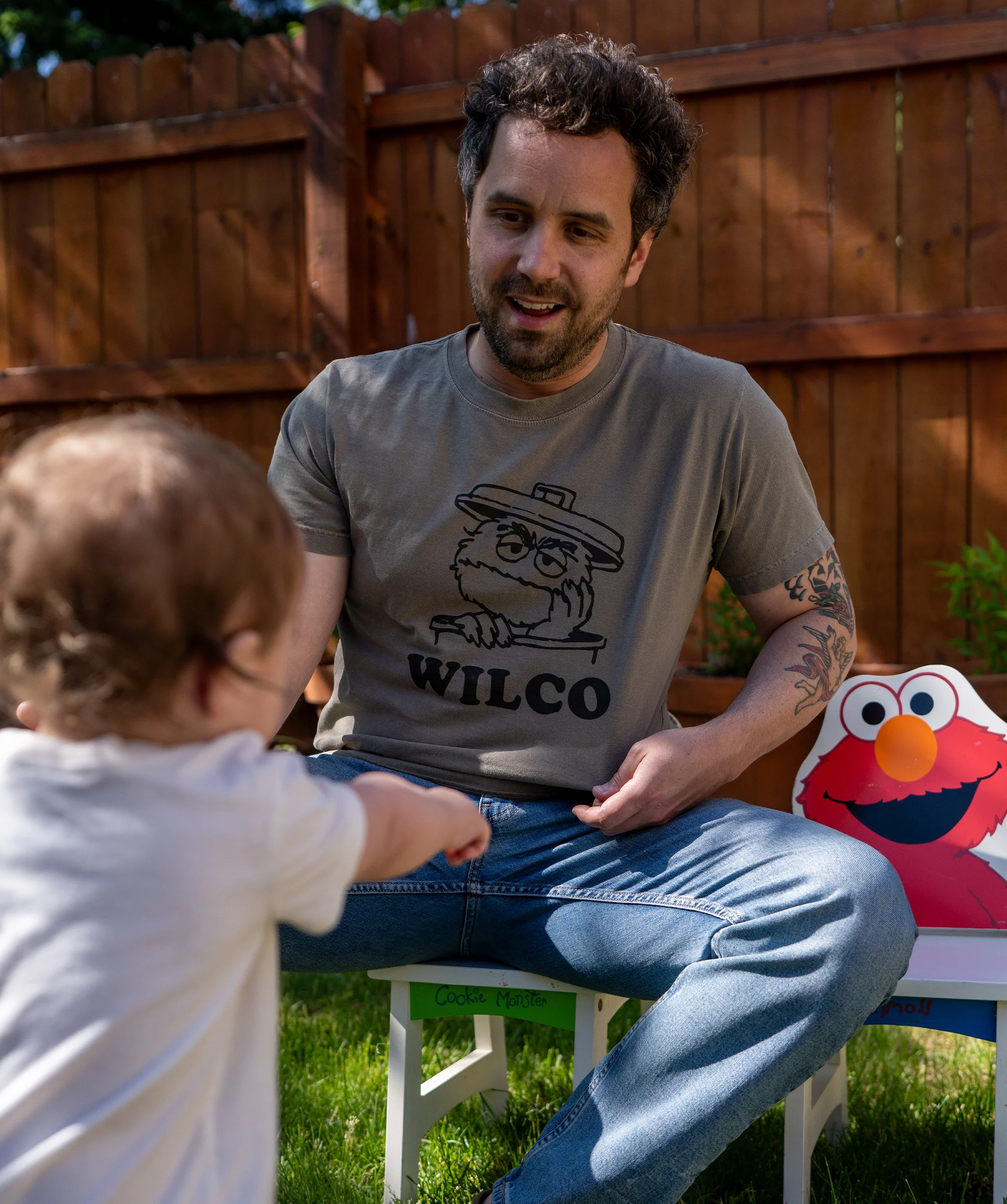 I Hate It Here When You're Gone Oscar T-Shirt • Wilco x Sesame Street x Oxford Pennant - Image 3
