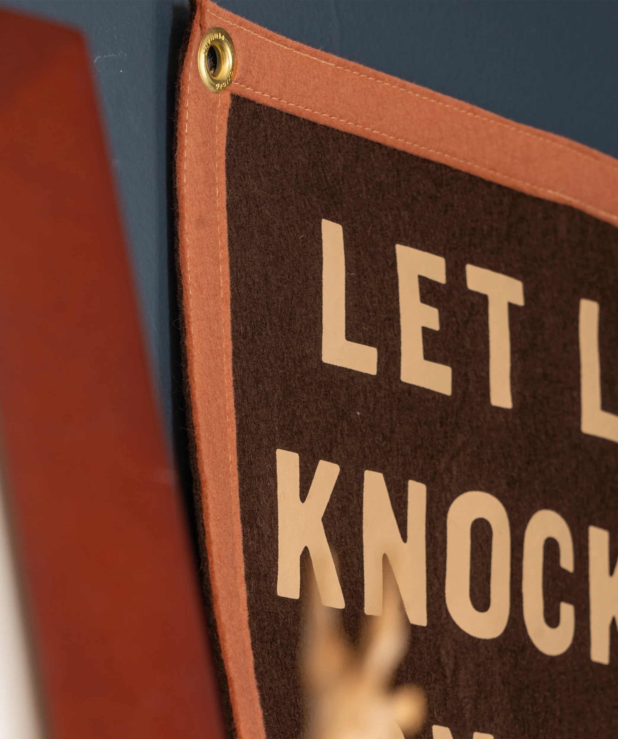 Let Love Knock You On Your Ass Camp Flag • Jason Isbell x Oxford Pennant - Image 3