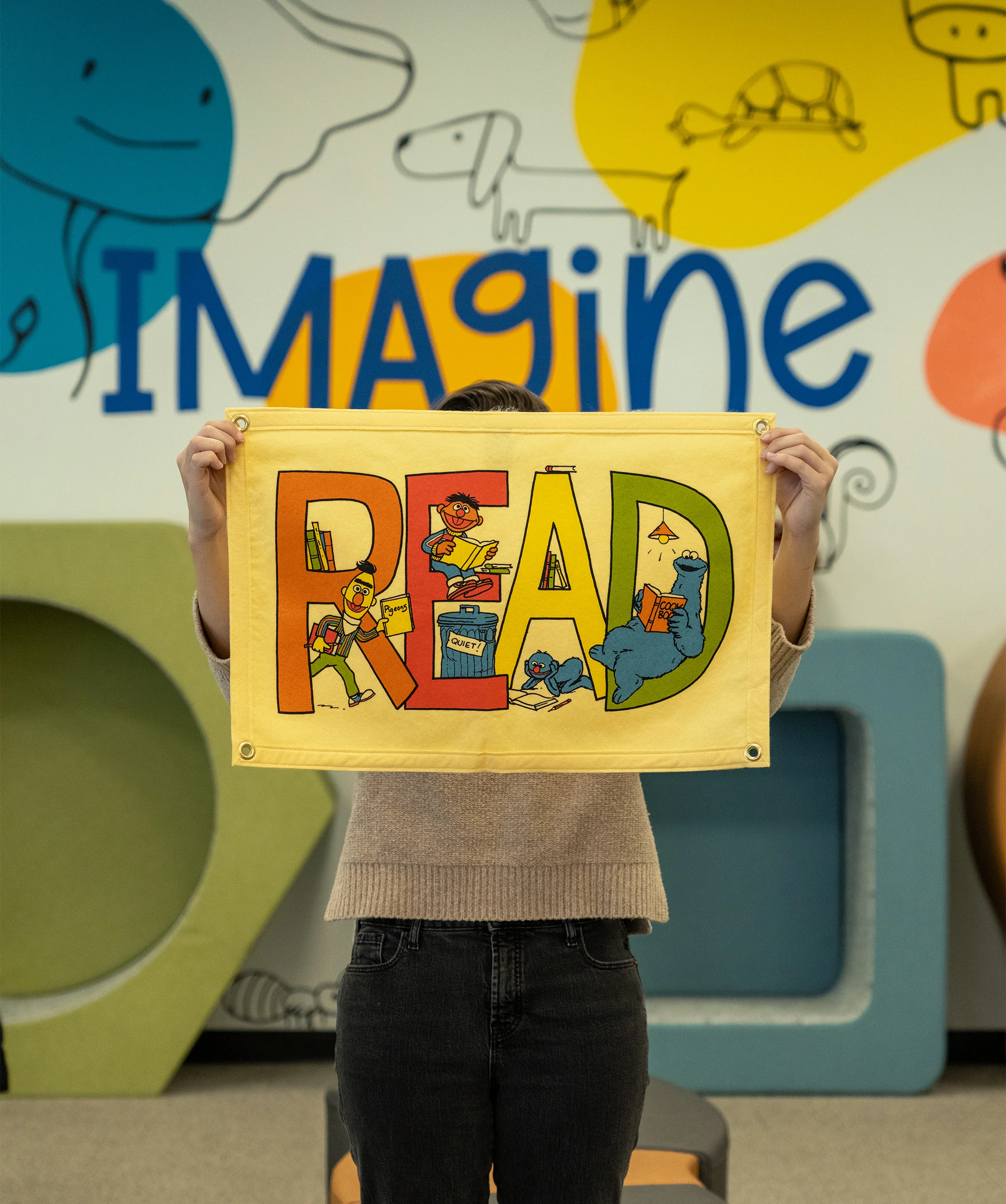 READ Camp Flag • Sesame Street x Oxford Pennant - Image 2