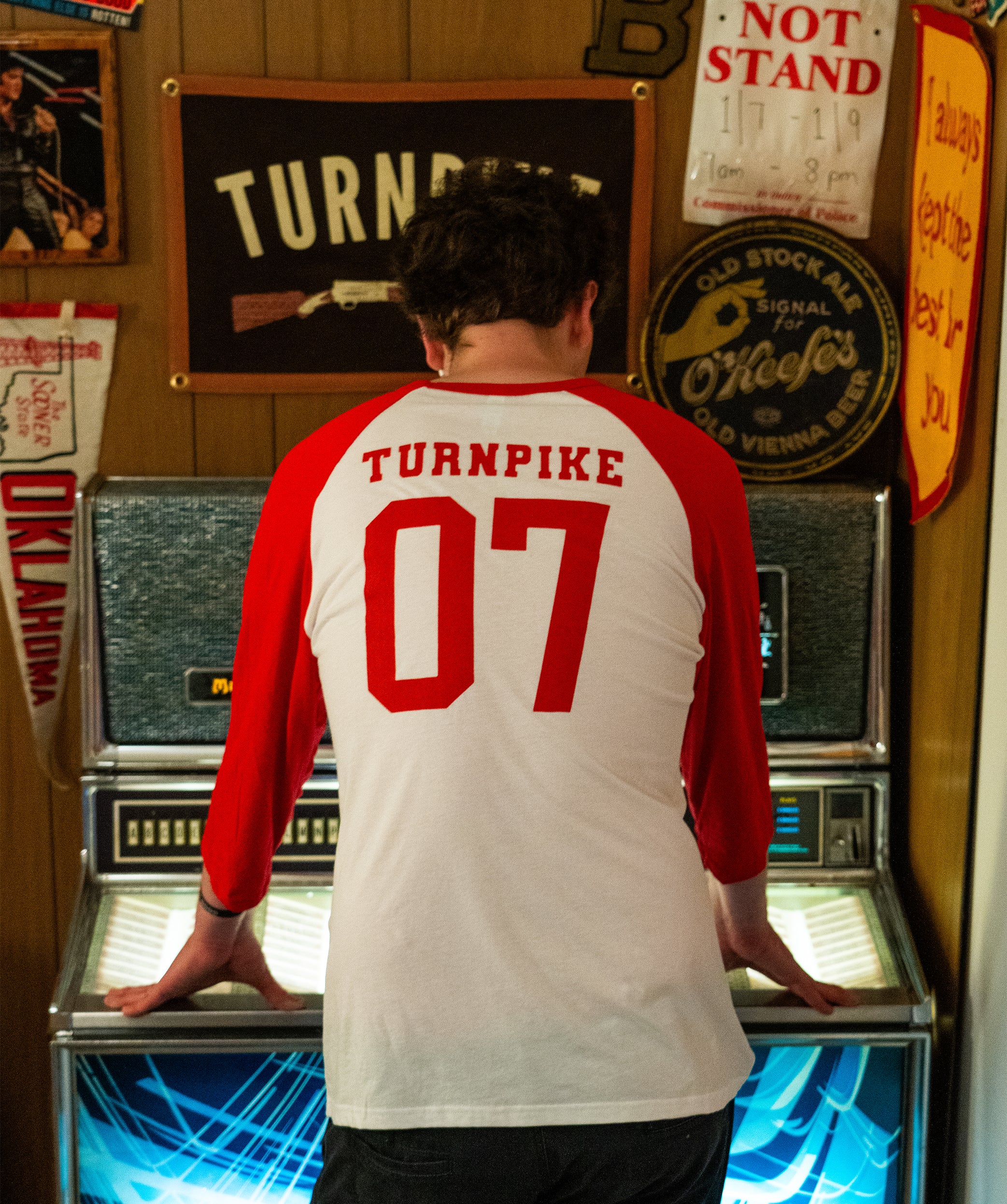Tahlequah Oklahoma Baseball T-Shirt • Turnpike Troubadours x Oxford Pennant - Image 3