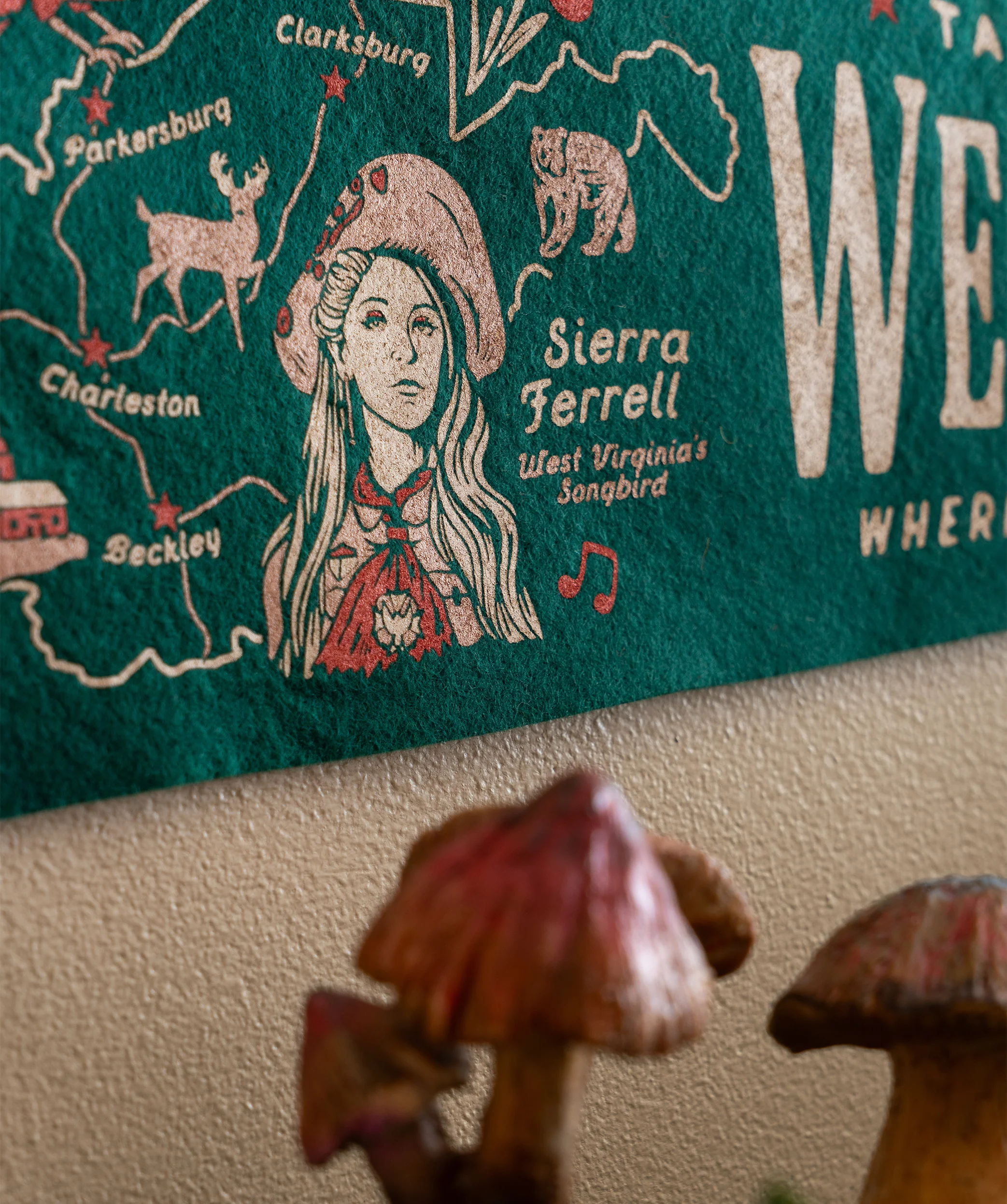 Take Me Back To West Virginia Where My True Love Is Waitin' Pennant • Sierra Ferrell x Oxford Pennant - Image 4