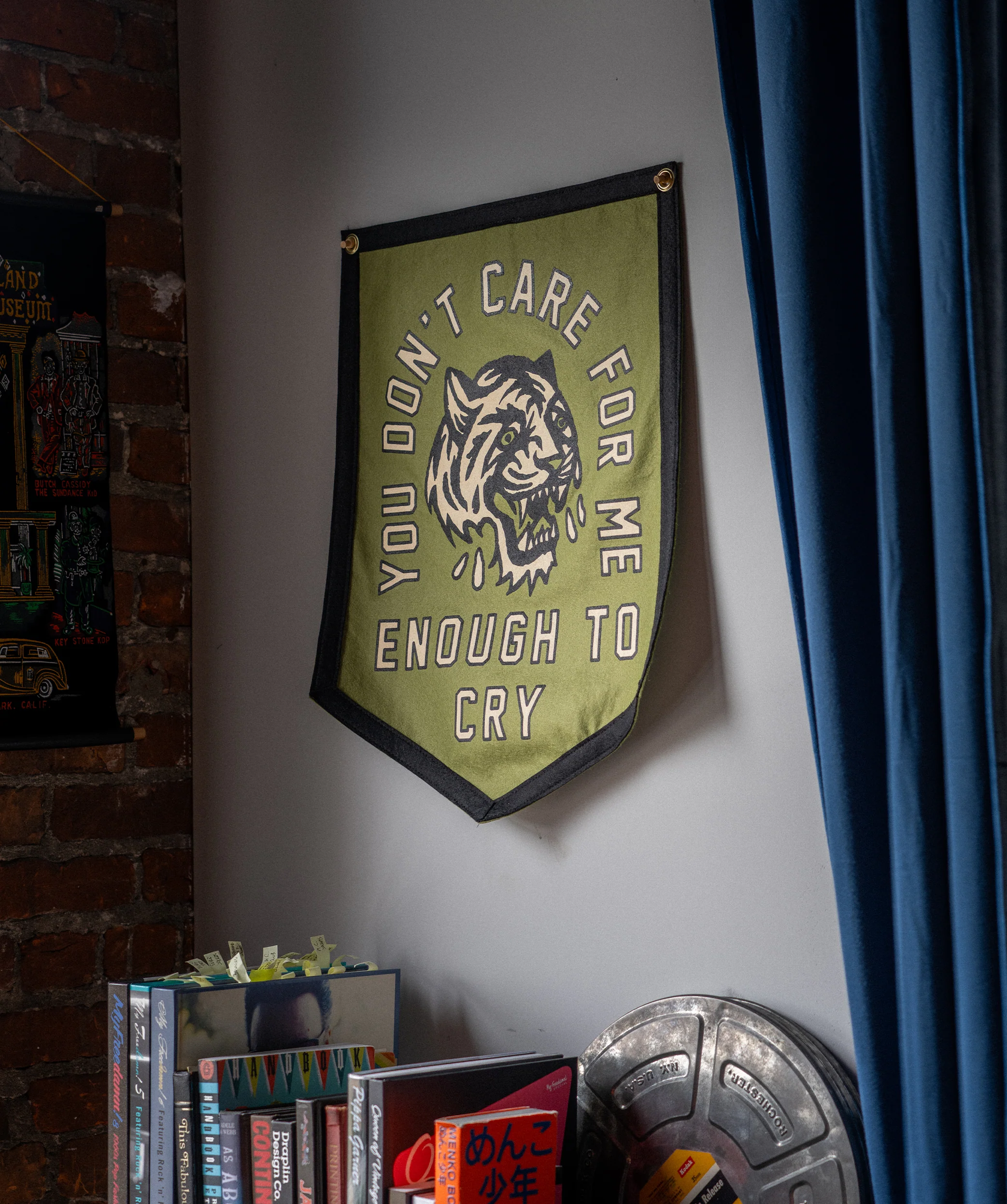 You Don't Care For Me Enough To Cry Camp Flag • John Moreland x Oxford Pennant - Image 2